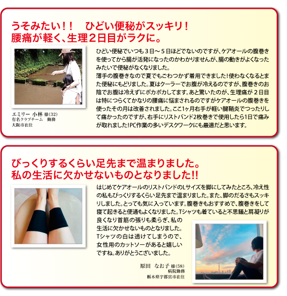 血流のお悩み投稿